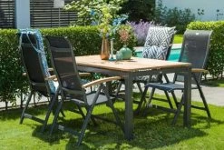 HARTMAN Alice Multipositionssessel, Xerix/schwarz, Alu/4x4 Textilen, Mit FSC Teak-Armlehnen 24 HARTMAN Alice Multipositionssessel, Xerix/schwarz, Alu/4x4 Textilen, Mit FSC Teak-Armlehnen -Warmer Garten 10 11086.jpg