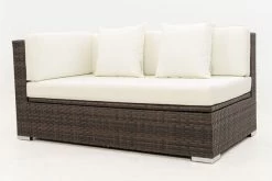OUTFLEXX 2-Sitzer Ecksofa, Braun Marmoriert, Polyrattan, 145 X 85 X 70 Cm, Wasserfeste Kissenbox, Armlehne Re. -Warmer Garten 10 15734 4 BOX.jpg