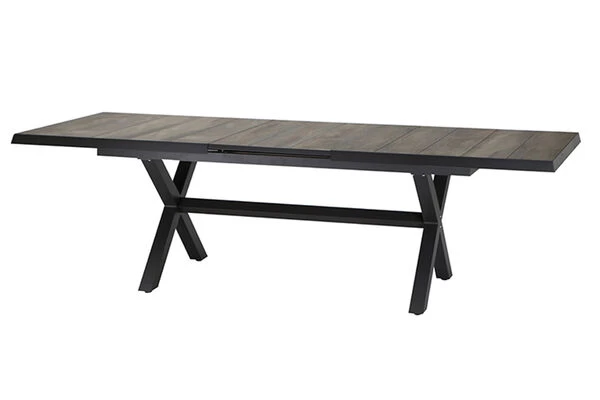 SIENA GARDEN Sincro Ausziehtisch, Anthrazit/natur-grau, Alu/Keramik, 205/265x103 Cm 5 SIENA GARDEN Sincro Ausziehtisch, Anthrazit/natur-grau, Alu/Keramik, 205/265x103 Cm – Bild 3