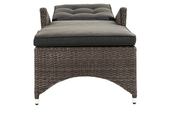 Ploß Rocking Comfort Rollliege, Grau/braun-meliert, Polyrattan, 195x65x42cm, Verstellbar, Hohe Sitzhöhe 12 Ploß Rocking Comfort Rollliege, Grau/braun-meliert, Polyrattan, 195x65x42cm, Verstellbar, Hohe Sitzhöhe – Bild 10