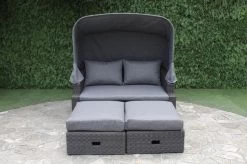 OUTFLEXX Fontana Loungebett, Grau, Polyrattan, Doppel-halbrund, Mit Unterschiebbaren Hockern, Dach Klappbar -Warmer Garten 10 18545.jpg
