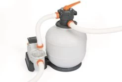 BESTWAY Power Steel Pool Mit Gestell, Grau, 732x366x132cm, Mit Sandfilteranlage, Leiter, Abdeckplane 19 BESTWAY Power Steel Pool Mit Gestell, Grau, 732x366x132cm, Mit Sandfilteranlage, Leiter, Abdeckplane -Warmer Garten 10 19206.jpg