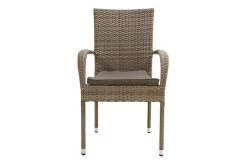 Ploß Rabida Basic Stapelstuhl, Champagner-meliert, Polyrattan, 64 X 56 X 92 Cm, Inkl. Polster -Warmer Garten 10 20154.jpg