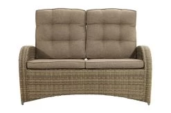 Ploß Rabida Comfort Dining / Lounge 2-Sitzer Sofa, Champagner-meliert, Polyrattan, 148x85x112 Cm, Verstellbar -Warmer Garten 10 20163.jpg