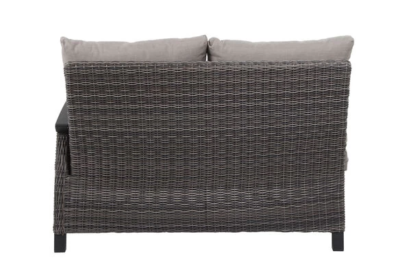 SIENA GARDEN Corido 2-Sitzer Sofa, Charcoal, Alu / Gardino®-Geflecht, 136x83x88 Cm, Armlehne Links 12 SIENA GARDEN Corido 2-Sitzer Sofa, Charcoal, Alu / Gardino®-Geflecht, 136x83x88 Cm, Armlehne Links – Bild 10