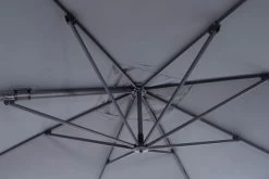 OUTFLEXX Ampelschirm, Anthrazit/grau, Alu/Polyester, 350x350cm, Inkl. Plattenständer -Warmer Garten 10 20363.jpg