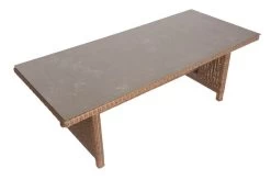 OUTFLEXX Dining Tisch, Hellbraun, Polyrattan, 220 X 100 Cm, Tischplatte Spraystone, 6mm -Warmer Garten 10 20677.jpg