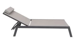 VILLANA 2er-Set Sonnenliegen, Anthrazit/grau, Alu/Textil, 198x66x32cm, Mit Beistelltisch 45x45cm -Warmer Garten 11 13885.jpg