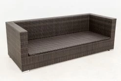 OUTFLEXX 3-Sitzer Sofa, Braun Marmoriert, Polyrattan, 210 X 85 X 70 Cm, Wasserfeste Kissenbox -Warmer Garten 11 15734 1 BOX.jpg