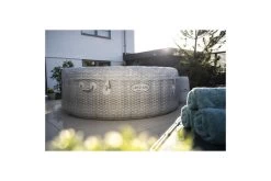 BESTWAY Lay-Z-Spa Honolulu AirJet Whirlpool, Grau (Rattanoptik), TriTech, Ø196x71cm -Warmer Garten 11 19183.jpg