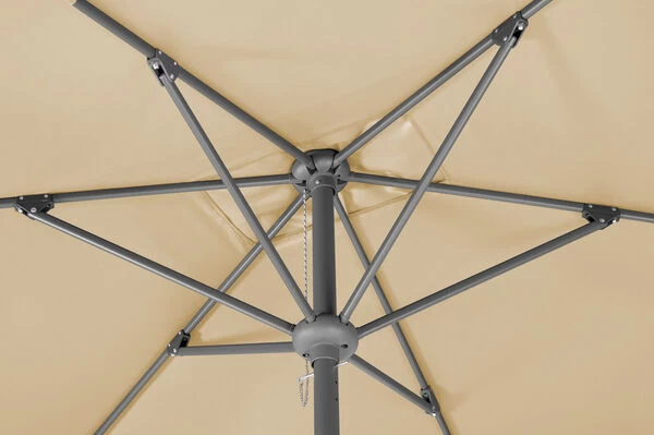 Schneider® SCHNEIDER Tunis Mittelstockschirm, Natur, Rechteckig, 270 X 150 Cm 6 Schneider® SCHNEIDER Tunis Mittelstockschirm, Natur, Rechteckig, 270 X 150 Cm – Bild 4