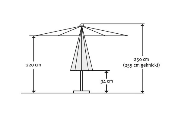 Schneider® SCHNEIDER Tunis Mittelstockschirm, Natur, Rechteckig, 270 X 150 Cm 7 Schneider® SCHNEIDER Tunis Mittelstockschirm, Natur, Rechteckig, 270 X 150 Cm – Bild 5
