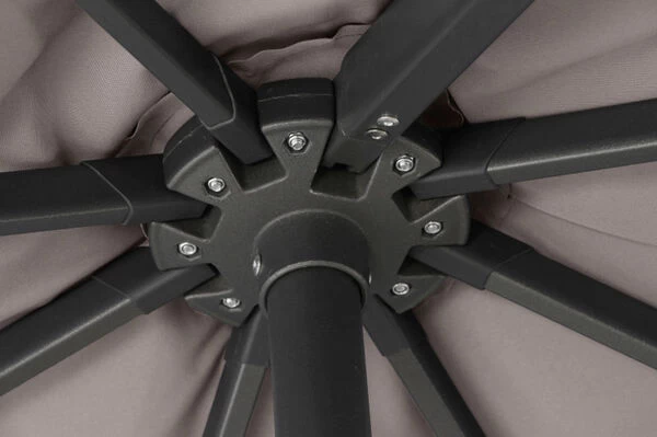 SIENA GARDEN Ampelschirm Sunset N+, Anthrazit / Taupe, Alu/Textil, Ca. 300x300 Cm 14 SIENA GARDEN Ampelschirm Sunset N+, Anthrazit / Taupe, Alu/Textil, Ca. 300x300 Cm – Bild 12