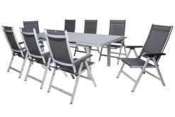 KETTLER BasicPlus Esstischgarnitur, Silber, Alu/Textilene, Tisch 180/240x100cm, 8 Multipositionssessel -Warmer Garten 12 19308.jpg