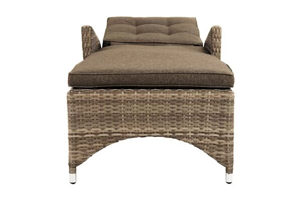 Ploß Rabida Comfort Rollliege, Champagner-meliert, Polyrattan, 198x68x44cm, Verstellbar, Hohe Sitzhöhe 14 Ploß Rabida Comfort Rollliege, Champagner-meliert, Polyrattan, 198x68x44cm, Verstellbar, Hohe Sitzhöhe – Bild 12