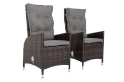 OUTFLEXX 2er Set Dining Sessel, Braun Marmoriert, Polyrattan, 55 X 65 X 112 Cm, Rücken Stufenlos Verstellbar -Warmer Garten 12 20662.jpg