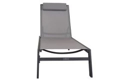 VILLANA Gartenliege, Anthrazit/grau, Aluminium/Textil, 198 X 60 X 32 Cm, Verstellbar 22 VILLANA Gartenliege, Anthrazit/grau, Aluminium/Textil, 198 X 60 X 32 Cm, Verstellbar -Warmer Garten 13405 10.jpg