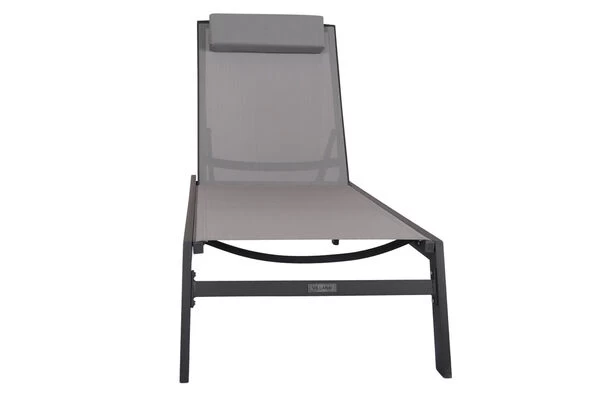 VILLANA Gartenliege, Anthrazit/grau, Aluminium/Textil, 198 X 60 X 32 Cm, Verstellbar 12 VILLANA Gartenliege, Anthrazit/grau, Aluminium/Textil, 198 X 60 X 32 Cm, Verstellbar – Bild 10