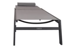 VILLANA Gartenliege, Anthrazit/grau, Aluminium/Textil, 198 X 60 X 32 Cm, Verstellbar 23 VILLANA Gartenliege, Anthrazit/grau, Aluminium/Textil, 198 X 60 X 32 Cm, Verstellbar -Warmer Garten 13405 11.jpg