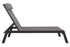 VILLANA Gartenliege, Anthrazit/grau, Aluminium/Textil, 198 X 60 X 32 Cm, Verstellbar 18 VILLANA Gartenliege, Anthrazit/grau, Aluminium/Textil, 198 X 60 X 32 Cm, Verstellbar -Warmer Garten 13405 6.jpg