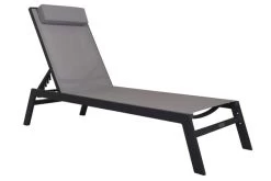 VILLANA Gartenliege, Anthrazit/grau, Aluminium/Textil, 198 X 60 X 32 Cm, Verstellbar 20 VILLANA Gartenliege, Anthrazit/grau, Aluminium/Textil, 198 X 60 X 32 Cm, Verstellbar -Warmer Garten 13405 8.jpg