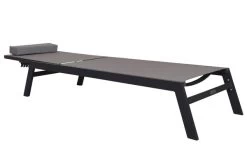 VILLANA Gartenliege, Anthrazit/grau, Aluminium/Textil, 198 X 60 X 32 Cm, Verstellbar 21 VILLANA Gartenliege, Anthrazit/grau, Aluminium/Textil, 198 X 60 X 32 Cm, Verstellbar -Warmer Garten 13405 9.jpg