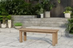OUTFLEXX Sitzbank, Natur, Recyceltes SLVK-Teakholz, 130 X 40 X 45 Cm -Warmer Garten 13424 1 6.jpg