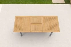OUTFLEXX Ausziehtisch, FSC-Teakholz/Edelstahl, Plattenstärke 25mm, 180/240x100cm -Warmer Garten 13493 3 CGI.jpg