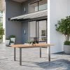 OUTFLEXX Ausziehtisch, FSC-Teak/Edelstahl, Plattenstärke 20mm, 150/200x90cm -Warmer Garten 13535 CGI 01.jpg