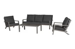 SIENA GARDEN Belia Loungesessel, Matt-silber, Aluminium, 79x91x81 Cm, Inkl. Polster Dunkelgrau -Warmer Garten 13 17147 2.jpg