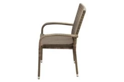 Ploß Rabida Basic Stapelstuhl, Champagner-meliert, Polyrattan, 64 X 56 X 92 Cm, Inkl. Polster -Warmer Garten 13 20154.jpg