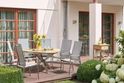 DIAMOND GARDEN Lyon Triangel Esstisch, Edelstahl/Recycled Teak, 150x 150 Cm -Warmer Garten 13 21210.jpg