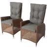 OUTFLEXX 2er Set Dining Sessel, Hellbraun, Polyrattan, 55 X 65 X 112 Cm, Rücken Stufenlos Verstellbar -Warmer Garten 14 20678.jpg