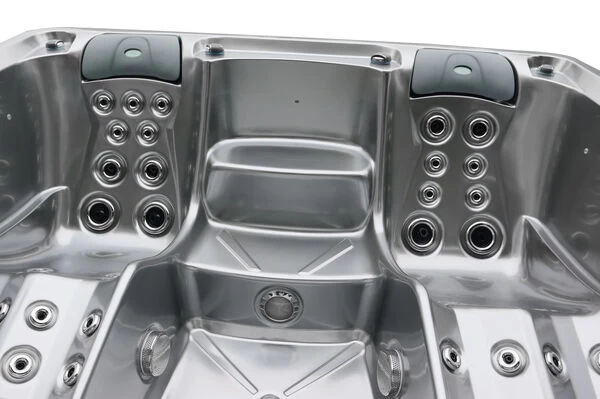 Outtech Steel Art Cetus Whirlpool, Grau/schwarz, 228x214x93 Cm / 1000L, 4 Pers., LED Corner Light, LCD Balboa Anzeige, WIFI READY 16 Outtech Steel Art Cetus Whirlpool, Grau/schwarz, 228x214x93 Cm / 1000L, 4 Pers., LED Corner Light, LCD Balboa Anzeige, WIFI READY – Bild 14