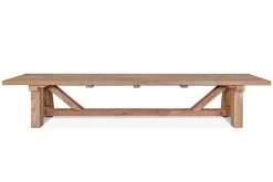 OUTFLEXX Gartenbank XXL, Natur, Recyceltes FSC®-Teakholz, 220x40cm, Rustikal Gebürstet -Warmer Garten 15865 2.jpg