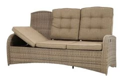 Ploß Rabida Comfort Dining / Lounge 3-Sitzer Sofa, Champagner-meliert, Polyrattan, 210x85x112 Cm, Verstellbar -Warmer Garten 15 20164.jpg