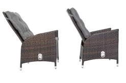 OUTFLEXX 2er Set Dining Sessel, Braun Marmoriert, Polyrattan, 55 X 65 X 112 Cm, Rücken Stufenlos Verstellbar -Warmer Garten 15 20662.jpg