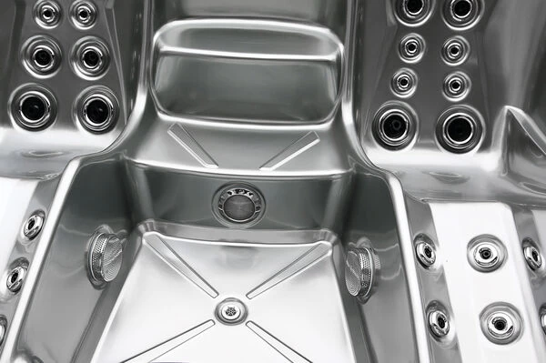 Outtech Steel Art Cetus Whirlpool, Grau/schwarz, 228x214x93 Cm / 1000L, 4 Pers., LED Corner Light, LCD Balboa Anzeige, WIFI READY 17 Outtech Steel Art Cetus Whirlpool, Grau/schwarz, 228x214x93 Cm / 1000L, 4 Pers., LED Corner Light, LCD Balboa Anzeige, WIFI READY – Bild 15