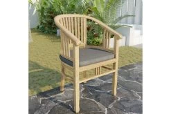 OUTFLEXX Armlehnensessel, Natur, Teakholz, 61x60x84cm, Inkl. Polster -Warmer Garten 16073 1.jpg