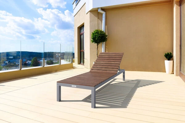 VILLANA Gartenliege, Alu / FSC-Akazienholz, 200 X 70 X 33 Cm, 4-Stufen Verstellbar 3 VILLANA Gartenliege, Alu / FSC-Akazienholz, 200 X 70 X 33 Cm, 4-Stufen Verstellbar