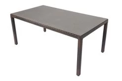 OUTFLEXX Dining Tisch, Braun Marmoriert, Polyrattan, 180 X 100 Cm, Tischplatte Spraystone, 6mm -Warmer Garten 16 20665.jpg