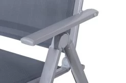 OUTFLEXX Premium Esstischgarnitur, Silber/grau, Alu/Textilene, Ausziehtisch 180/240 X 100 Cm, 6 Multipositionssessel -Warmer Garten 16 21431.jpg