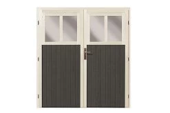 KARIBU Anlehnhaus Bomlitz 3, Terragrau, Fichtenholz 19mm, 255 X 268 X 243 Cm, Pultdach, Exkl. Fußboden 11 KARIBU Anlehnhaus Bomlitz 3, Terragrau, Fichtenholz 19mm, 255 X 268 X 243 Cm, Pultdach, Exkl. Fußboden -Warmer Garten 17864 5 03.jpg