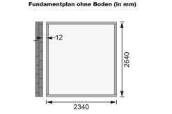KARIBU Anlehnhaus Bomlitz 3, Terragrau, Fichtenholz 19mm, 255 X 268 X 243 Cm, Pultdach, Exkl. Fußboden 15 KARIBU Anlehnhaus Bomlitz 3, Terragrau, Fichtenholz 19mm, 255 X 268 X 243 Cm, Pultdach, Exkl. Fußboden -Warmer Garten 17864 5 07.jpg