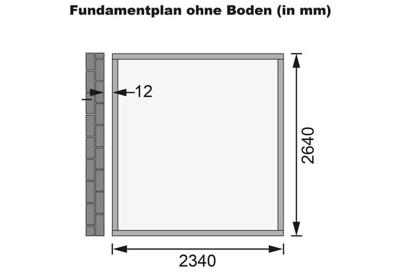 KARIBU Anlehnhaus Bomlitz 3, Terragrau, Fichtenholz 19mm, 255 X 268 X 243 Cm, Pultdach, Exkl. Fußboden 9 KARIBU Anlehnhaus Bomlitz 3, Terragrau, Fichtenholz 19mm, 255 X 268 X 243 Cm, Pultdach, Exkl. Fußboden – Bild 7