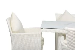 OUTFLEXX Dining Set, Weiß, Polyrattan, Tisch 200x95cm, Spraystone, 6mm, 6 Sessel -Warmer Garten 17 20670.jpg