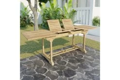 OUTFLEXX Ontario Ausziehtisch, Natur, Teakholz, 195/295x90cm, Fein Geschliffen -Warmer Garten 18311 2.jpg