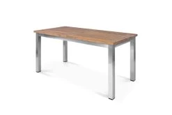 OUTFLEXX Ausziehtisch, Edelstahl/recyceltes FSC®-Teak, 200/260x100cm, Rustikal Gebürstet -Warmer Garten 18318 4.jpg