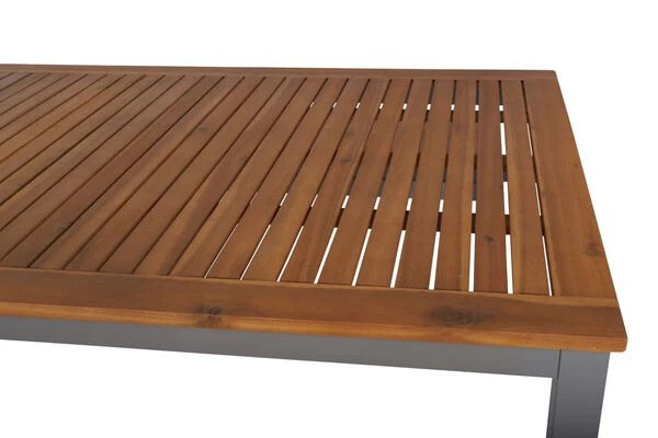 VILLANA Esstisch, Alu Pulverbeschichtet / FSC Akazienholz, 180 X 90 Cm 10 VILLANA Esstisch, Alu Pulverbeschichtet / FSC Akazienholz, 180 X 90 Cm – Bild 8