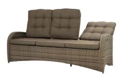 Ploß Rabida Comfort Dining / Lounge 3-Sitzer Sofa, Champagner-meliert, Polyrattan, 210x85x112 Cm, Verstellbar -Warmer Garten 18 20164.jpg